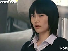 Kinky Asian Movie Star Rinko Kikuchi Flashes Her Hairy Pussy In Public