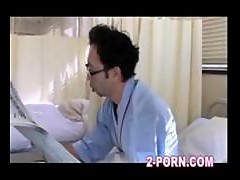 milf fucked on hospital bed and husband is under