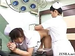 Japan Milf Nurse Inserts Dildo Into Coworkers Anus