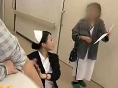 Dutiful Japanese Nurse Services Patient in..